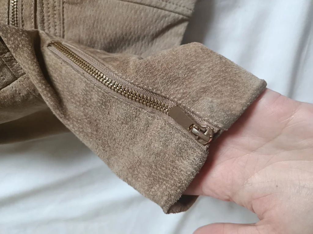 Chaqueta de cuero beige Mango talla S – photo 6